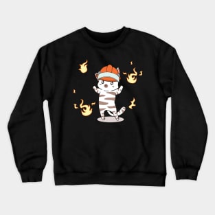 Cute funny cat Crewneck Sweatshirt